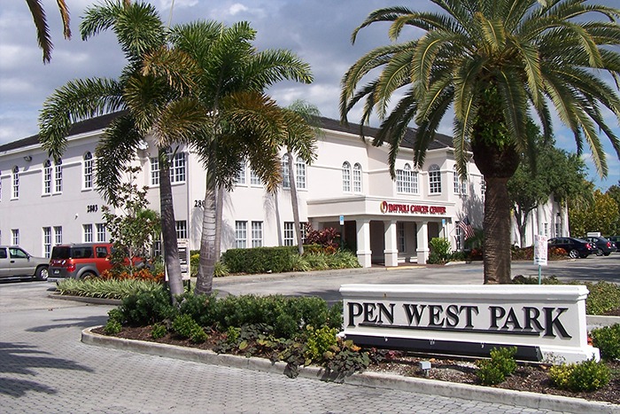 Front view of Office Building at Pen West Park