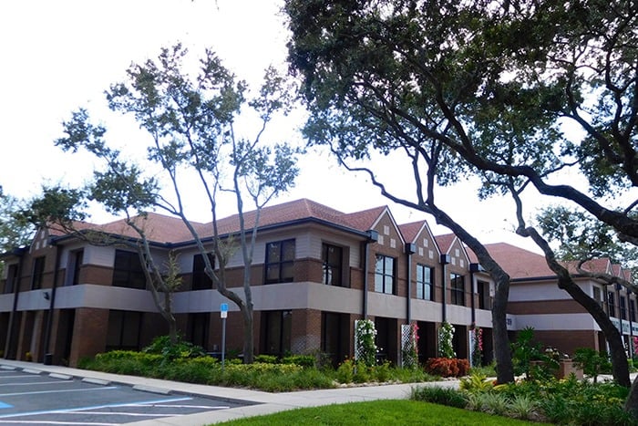 Front view of office building at Wildewood Professional Park