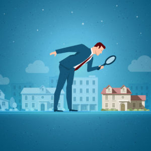 man looking for a house