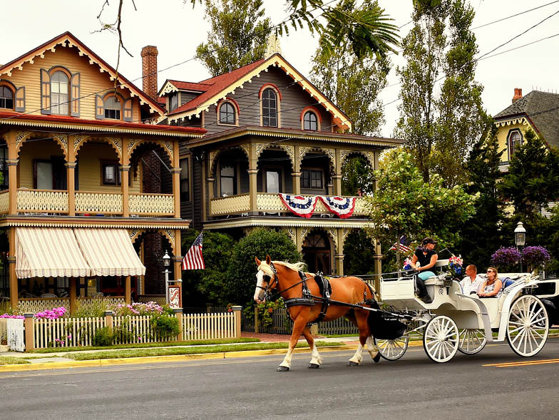 victorian street in cape may